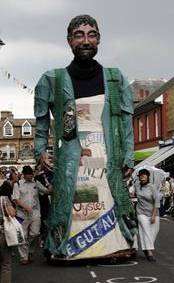 Giants in the High Street during during this years Whitstable Oyster Festival Parade on Saturday.