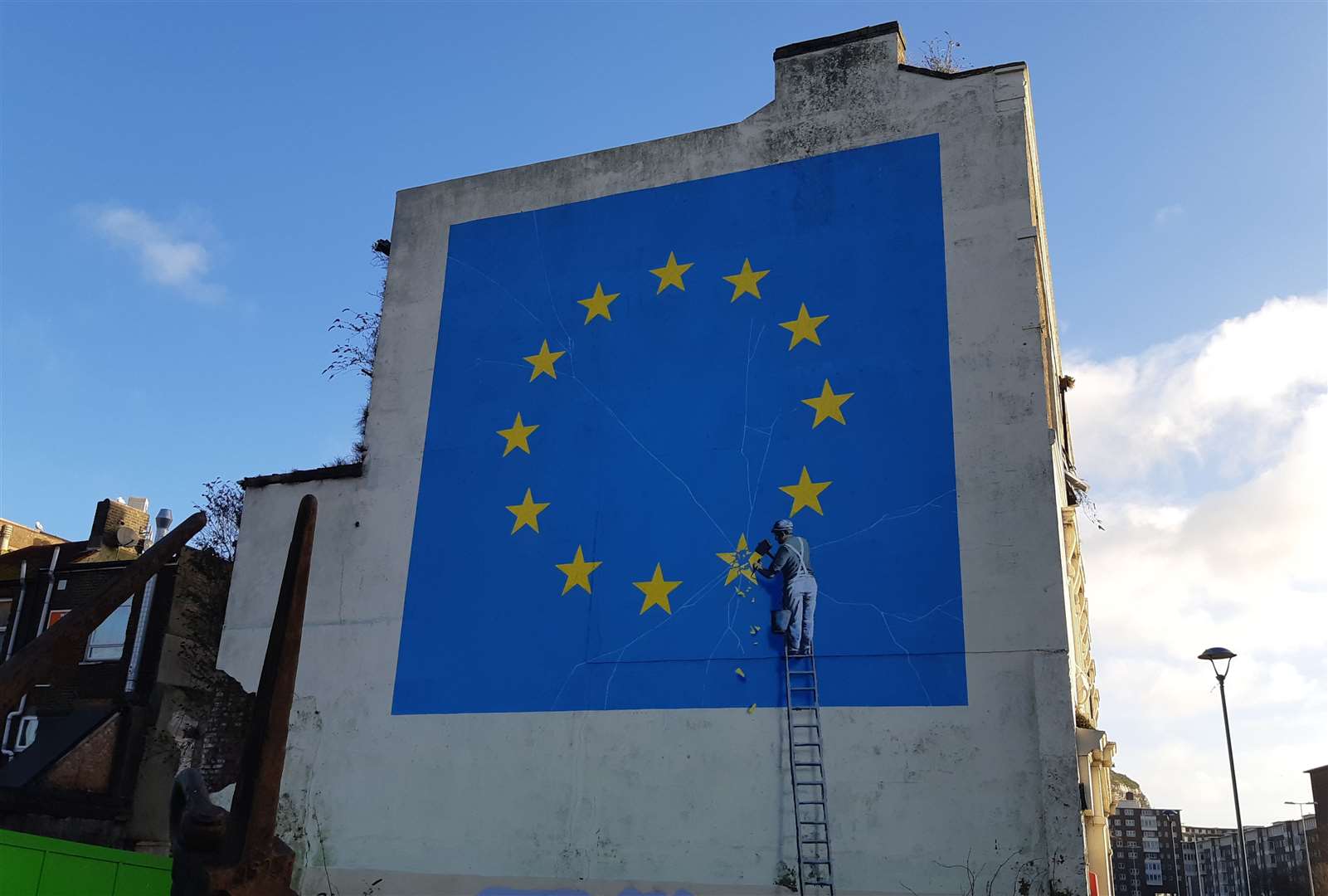 The huge Banksy Mural in Dover