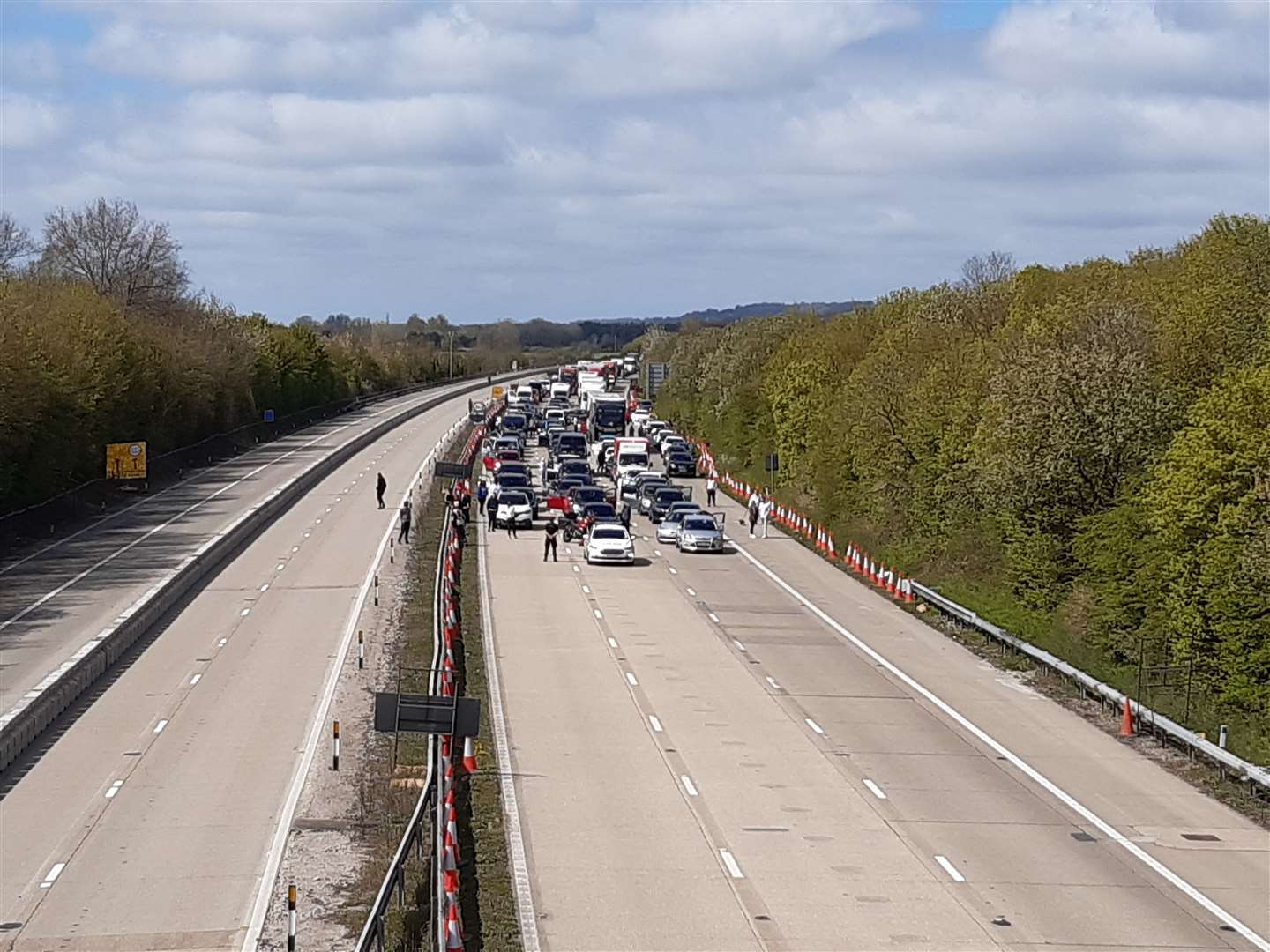 The road was made safe before its reopening