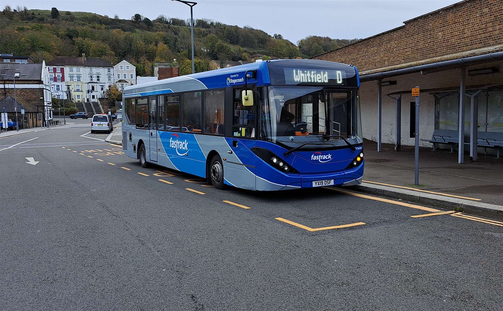 The Dover Fastrack maiden voyage at the Priory railway station, on Sunday