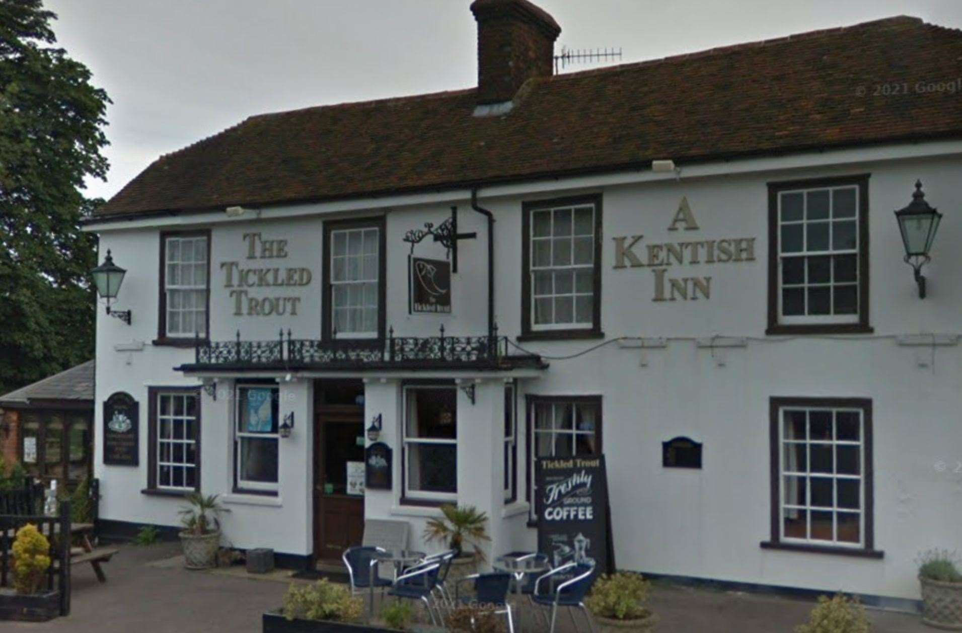 Hunters visited The Tickled Trout in Wye in a bid to find the celebrities who were on the run. Picture: Google