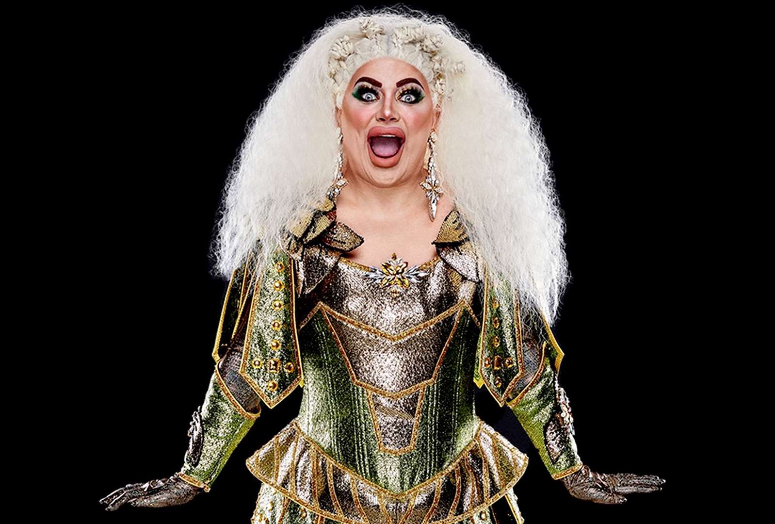 Baga Chipz appeared on the first UK season of RuPaul's Drag Race and reached the final three. Picture: Supplied by the Orchard Theatre