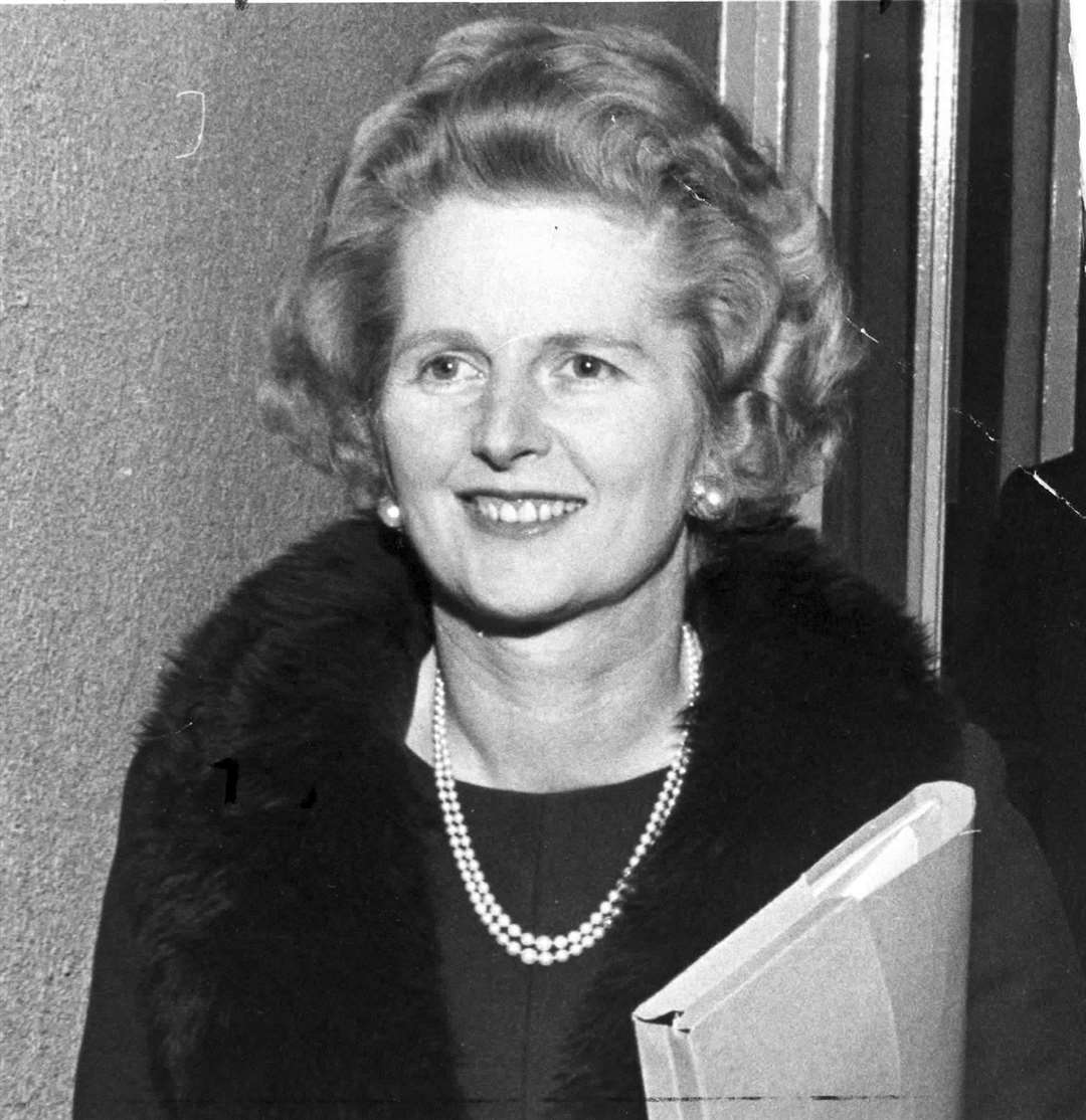 Prime Minister, Margaret Thatcher, on a visit to Ashford in 1973