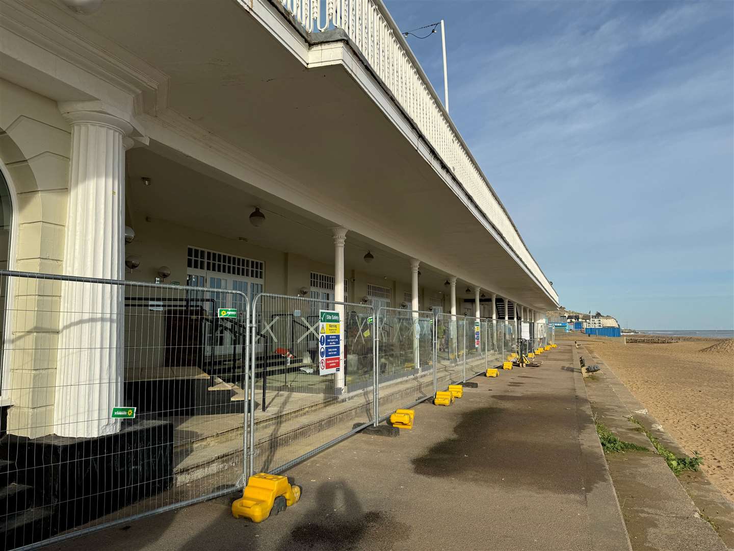 When it reopens, the lower terrace will offer views of the sea behind a glass wall