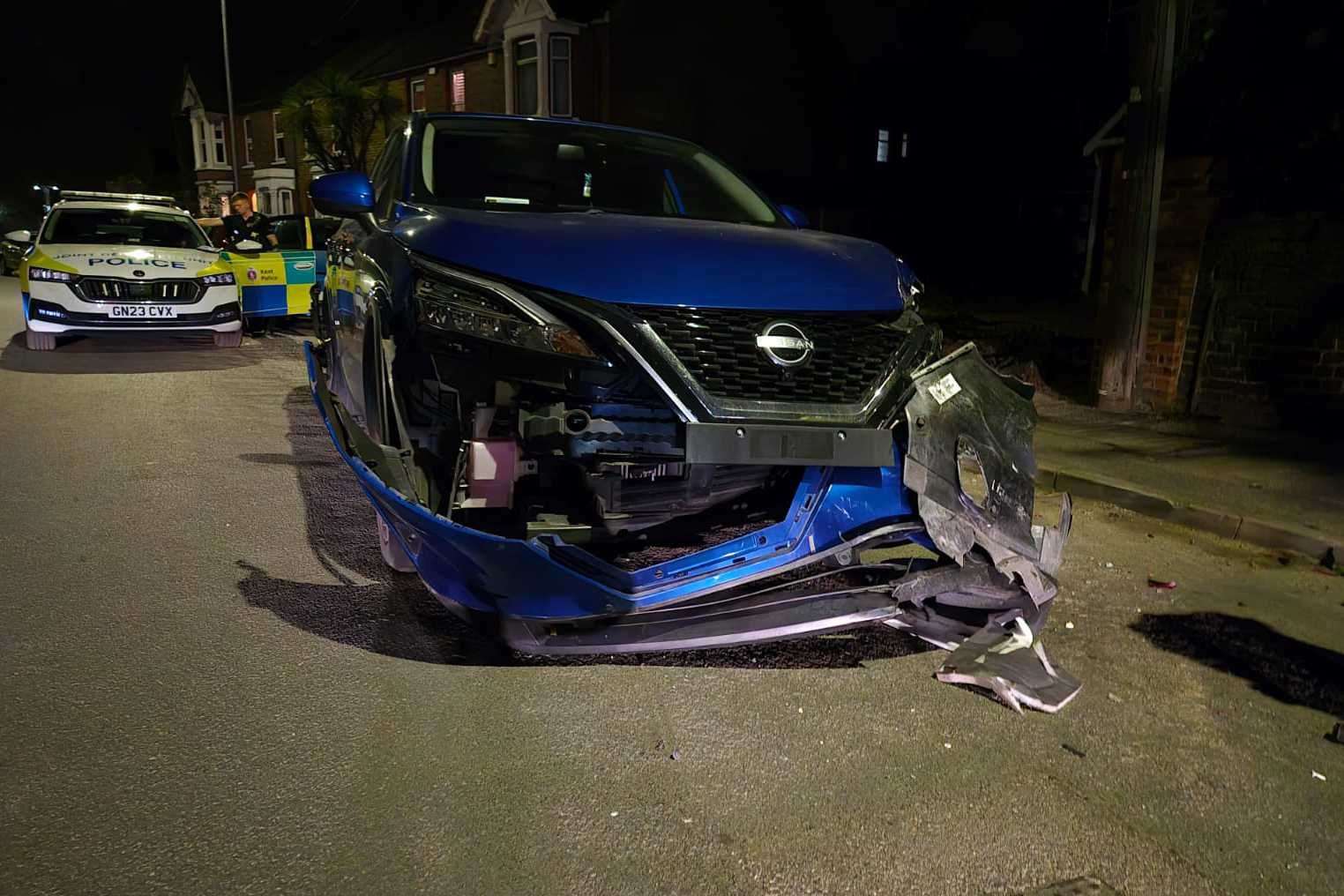 Police and paramedics were called to the scene following the crash. Photo: Paul Mercer