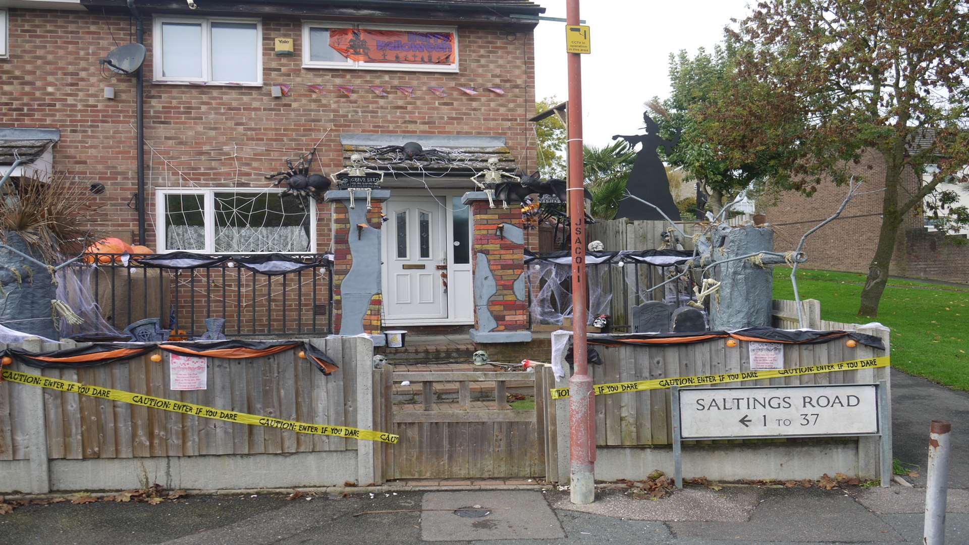 The Halloween wonderland at Saltings Road, Snodland. Picture: Andy Damms