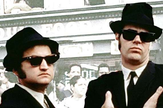 The original Blues Brothers. John Belushi, left, and Dan Aykroyd.