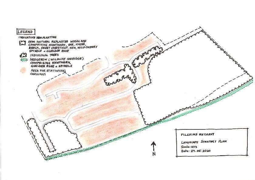 The steering group's proposal for the southern section of the site