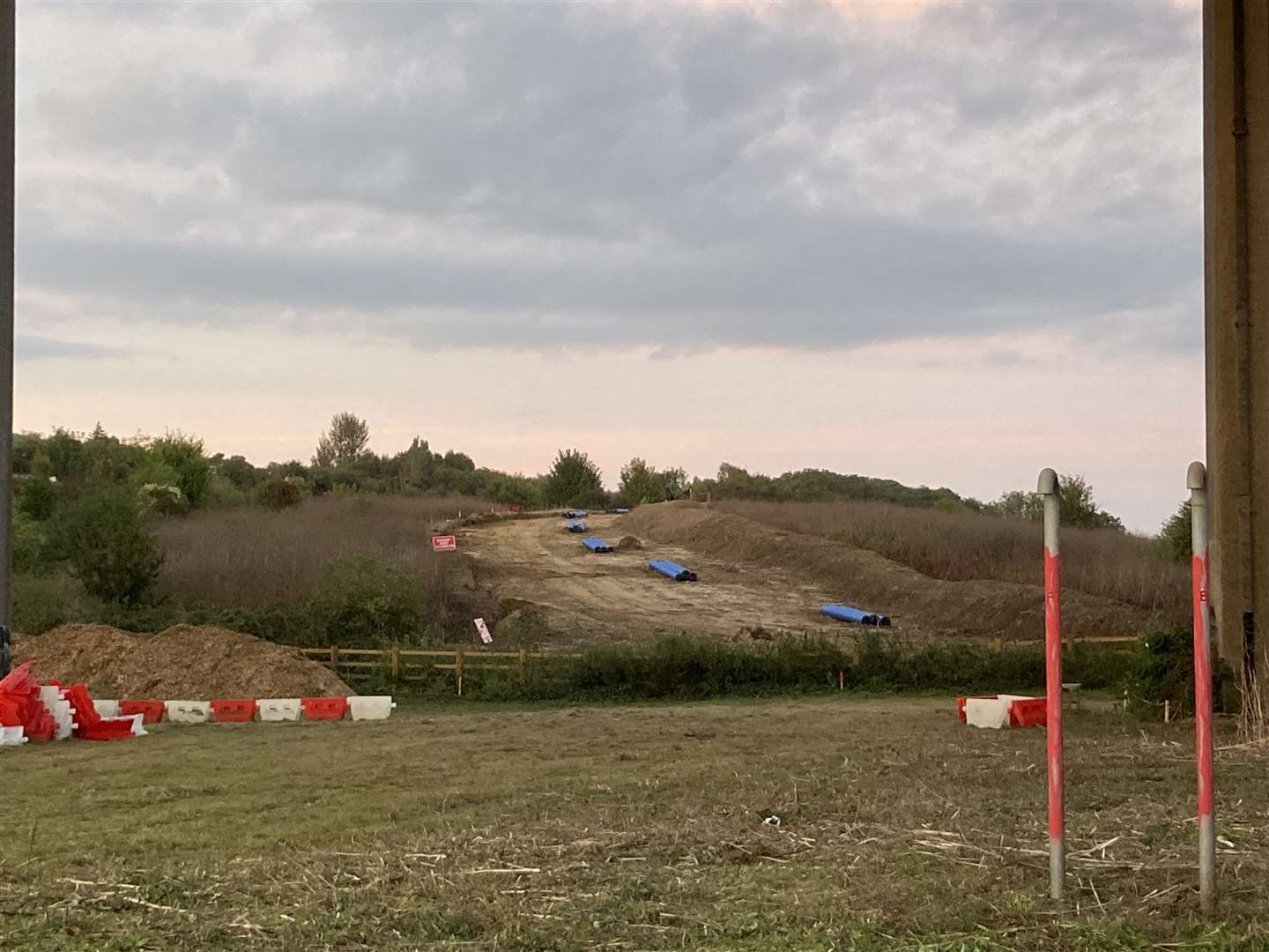 Works have started on clearing the site for a new flyover over the Stockbury roundabout at Sittingbourne