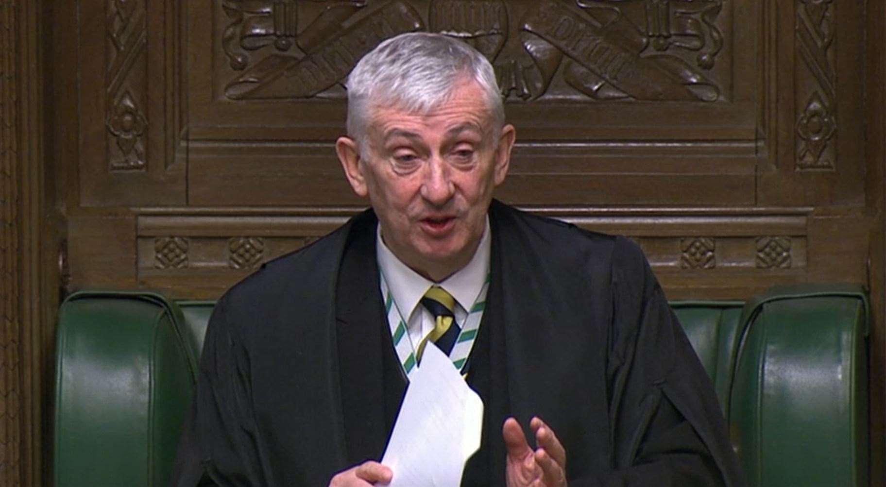 Sir Lindsay Hoyle has said he expects MPs to be given an ‘effective’ say over the cuts (House of Commons/PA)