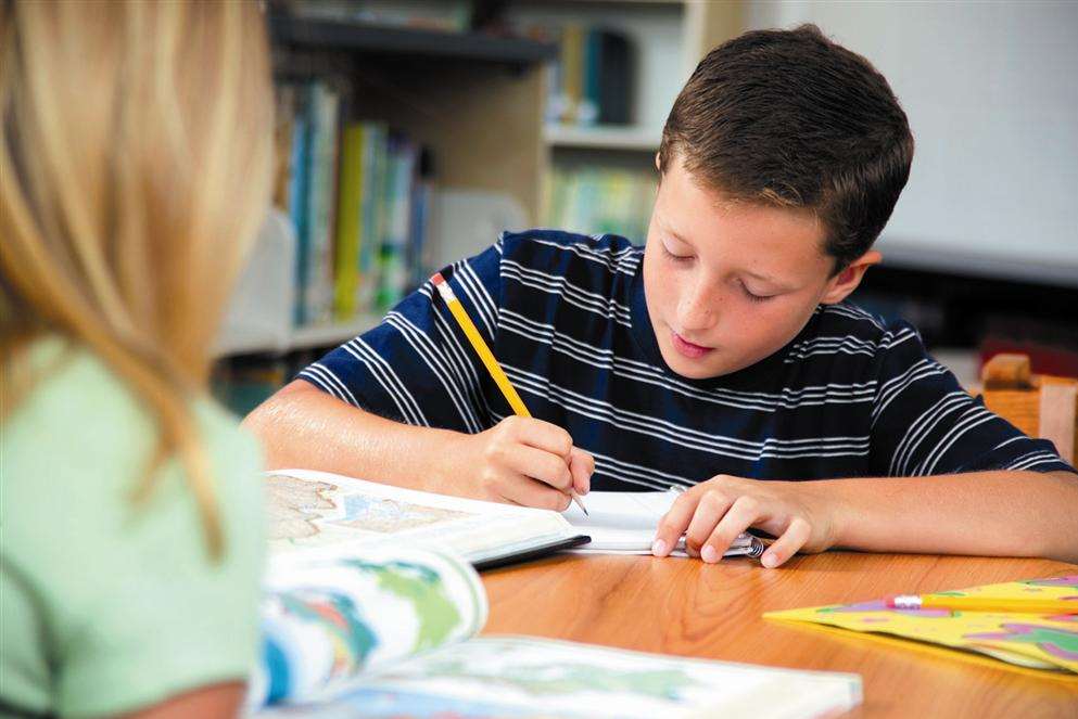 School pupils. Stock picture