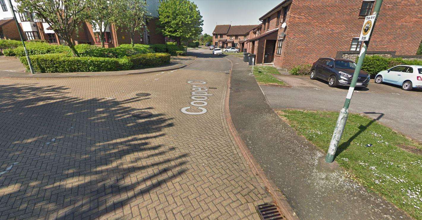 Police are investigating an alleged assault in Cooper Close, Greenhithe. Picture: Google Maps (7200886)