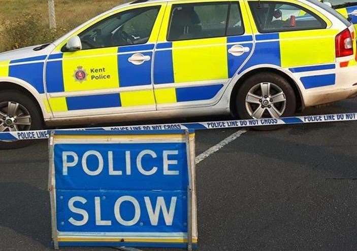 A van and a motorbike collided on the A20 near Charing. Stock picture