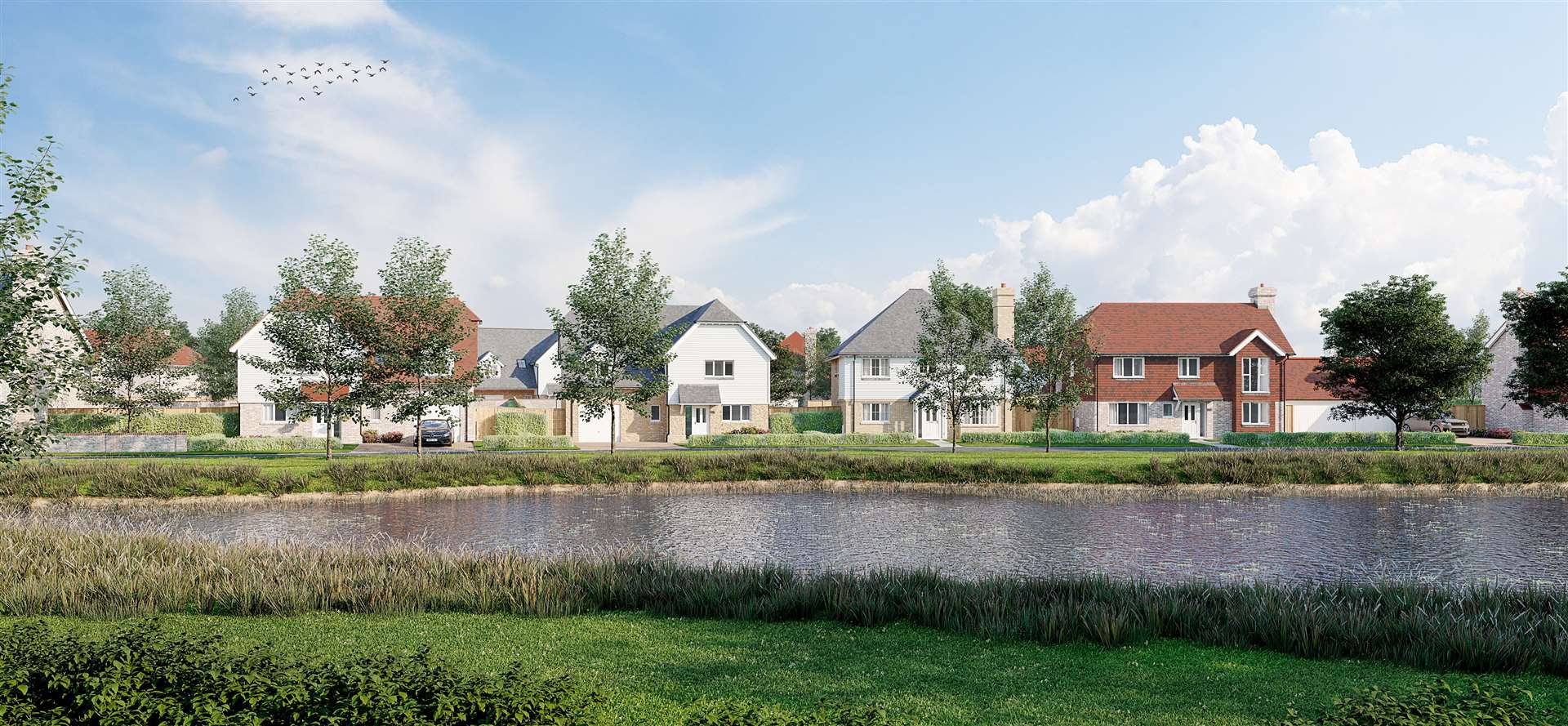 The Hamlet is part of Chilmington Green – the new Garden City in Kent