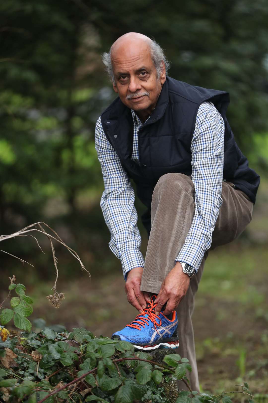 Vinod Bajaj has walked 40,075 kilometres over the past four years without ever leaving his home city (Niall Carson/PA)