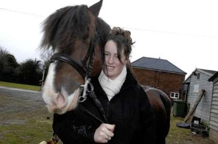 Sally-Ann Bulow with her horse, Jay