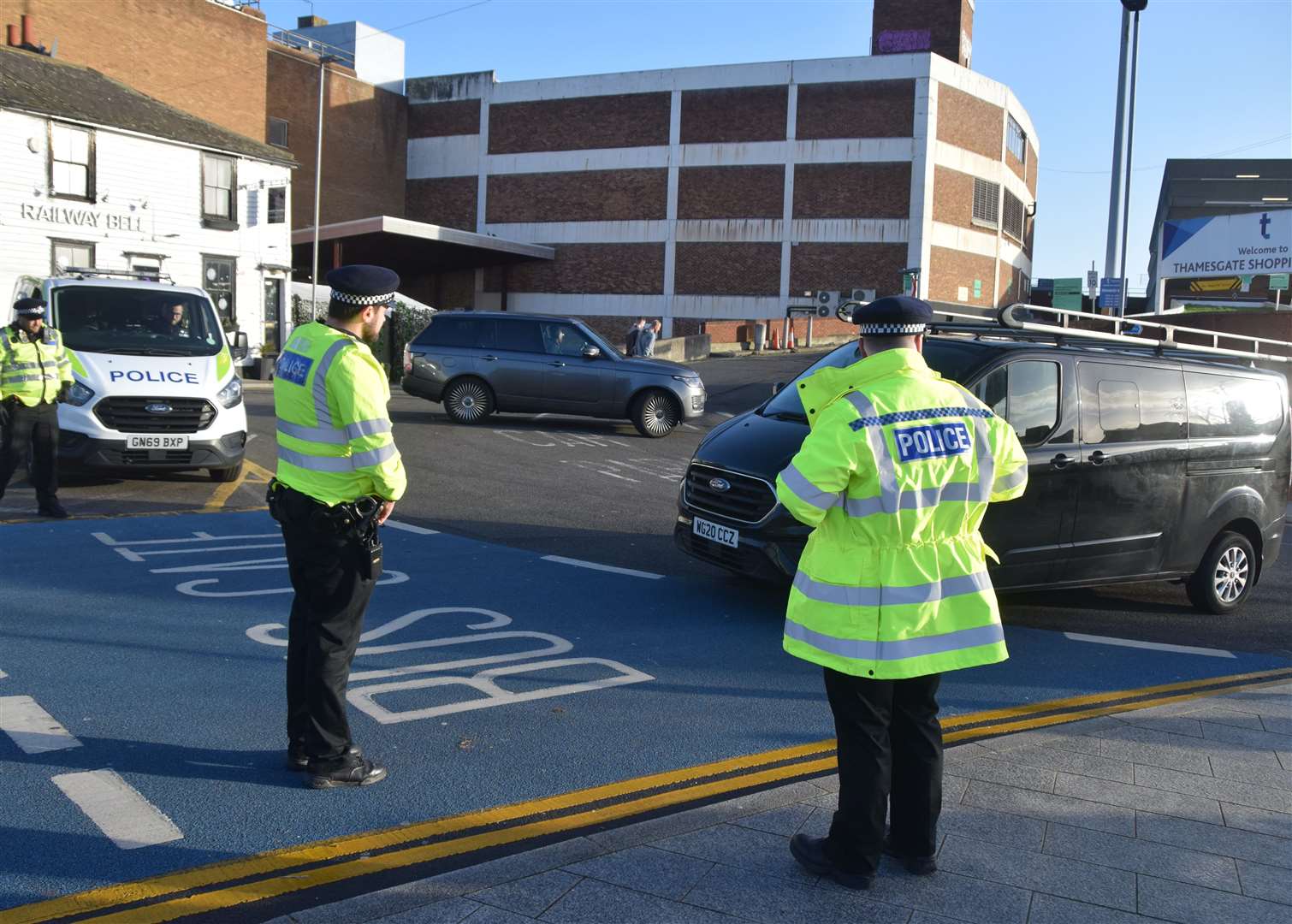 Police turned away 600 vehicles from the bus gate in Clive Road, Gravesend, between December and January. Picture: Fraser Gray