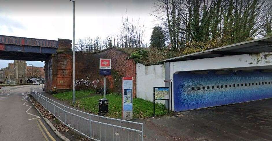 Jordan Parks ambushed his victim near Folkestone Central railway station. Picture: Google