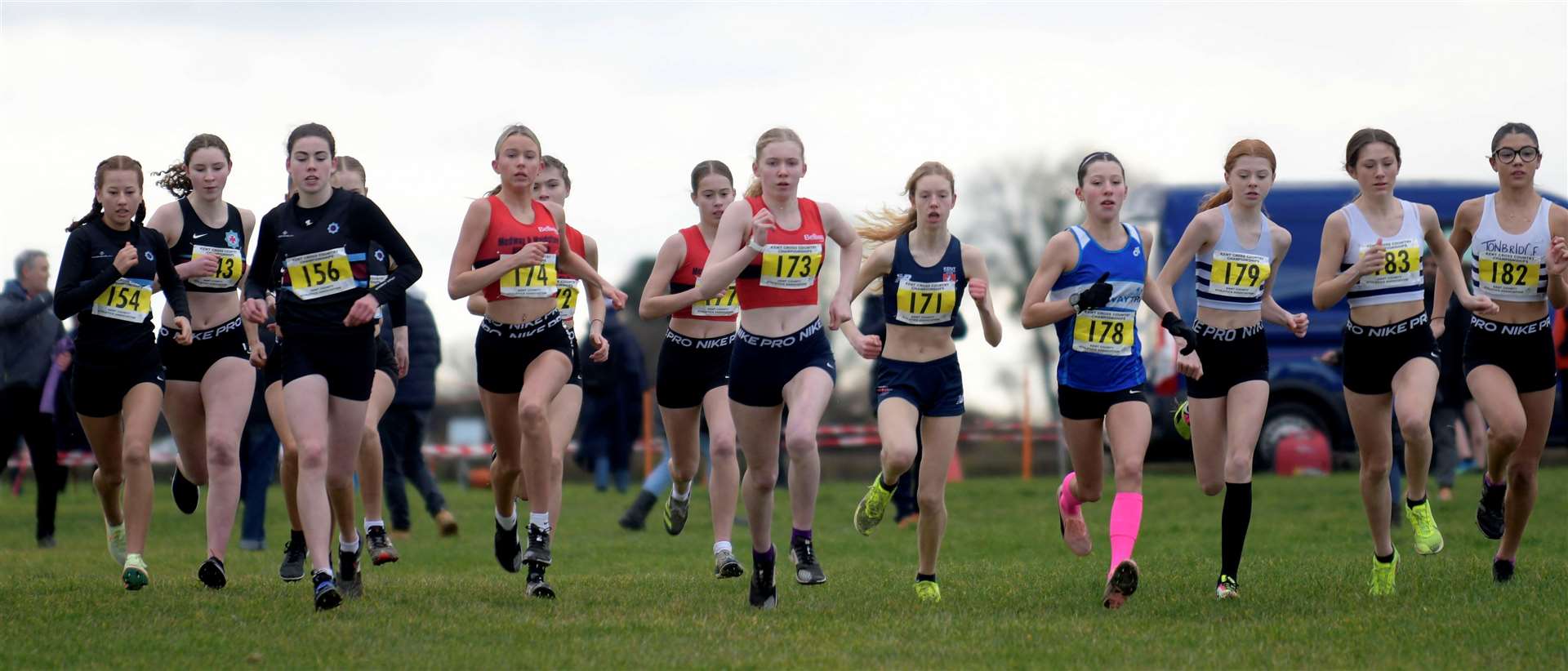 The under-15 girls hit their stride. Picture: Barry Goodwin