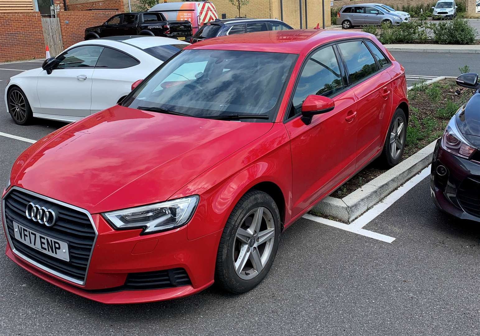 The poor parking by Cardinal Court in Ebbsfleet Garden City. Picture: Alina Agarkova