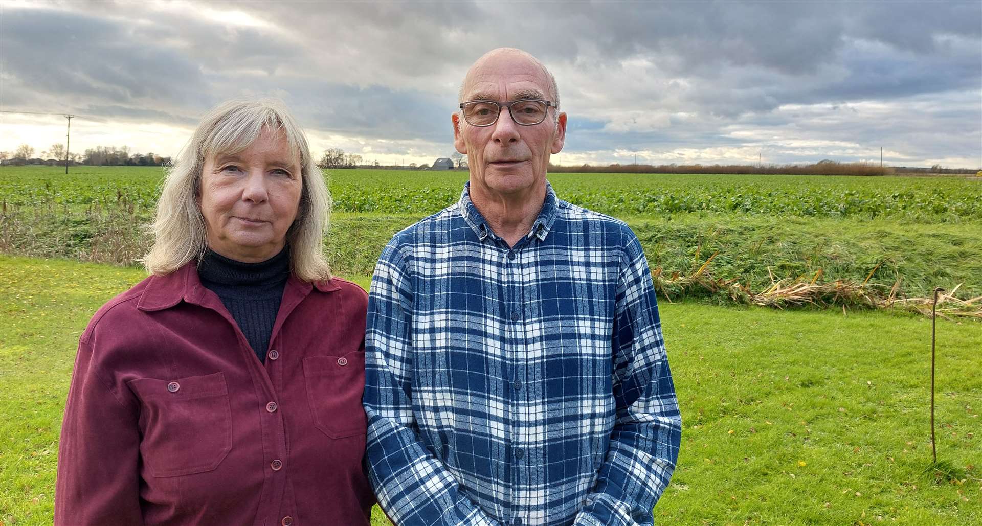 Belinda and David Cripps live in Old Romney; they are due to meet the developers this week