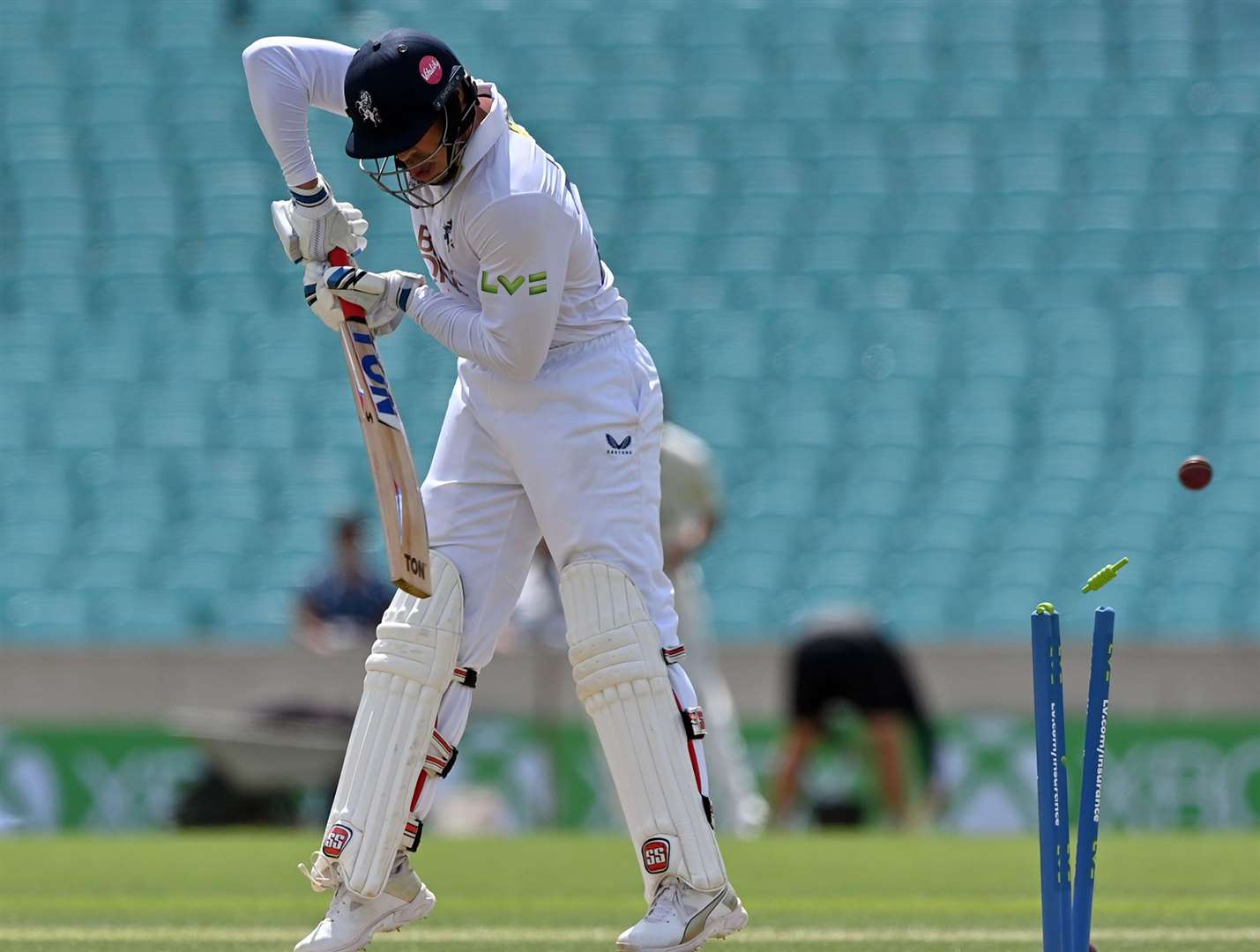 George Linde is bowled. Picture: Keith Gillard