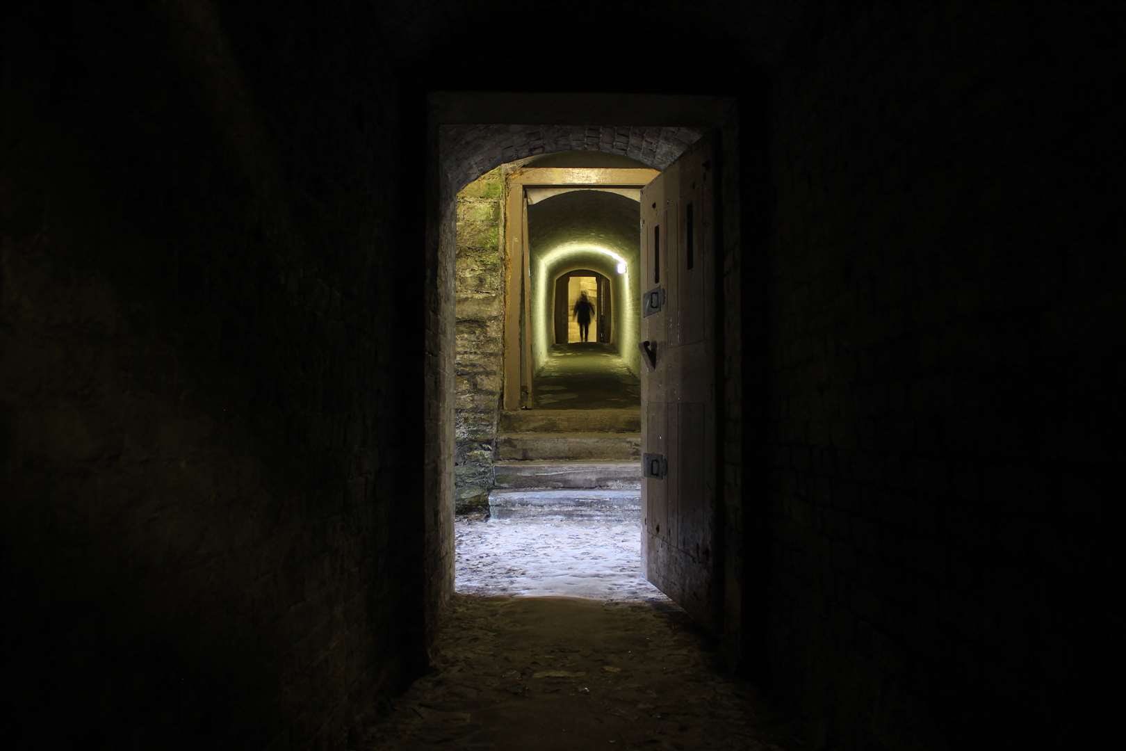 Dover Castle's medieval tunnels can feel unnerving if down there alone