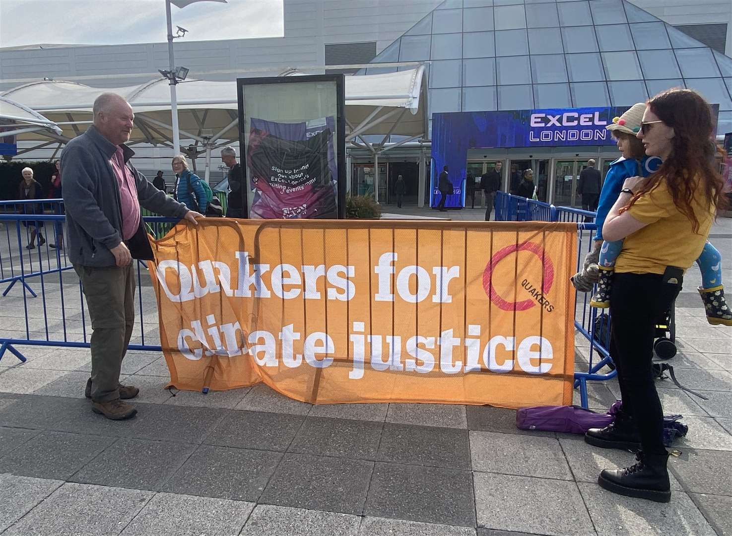 Protesters from many different groups attended the meeting. (Rebecca Speare-Cole/PA)