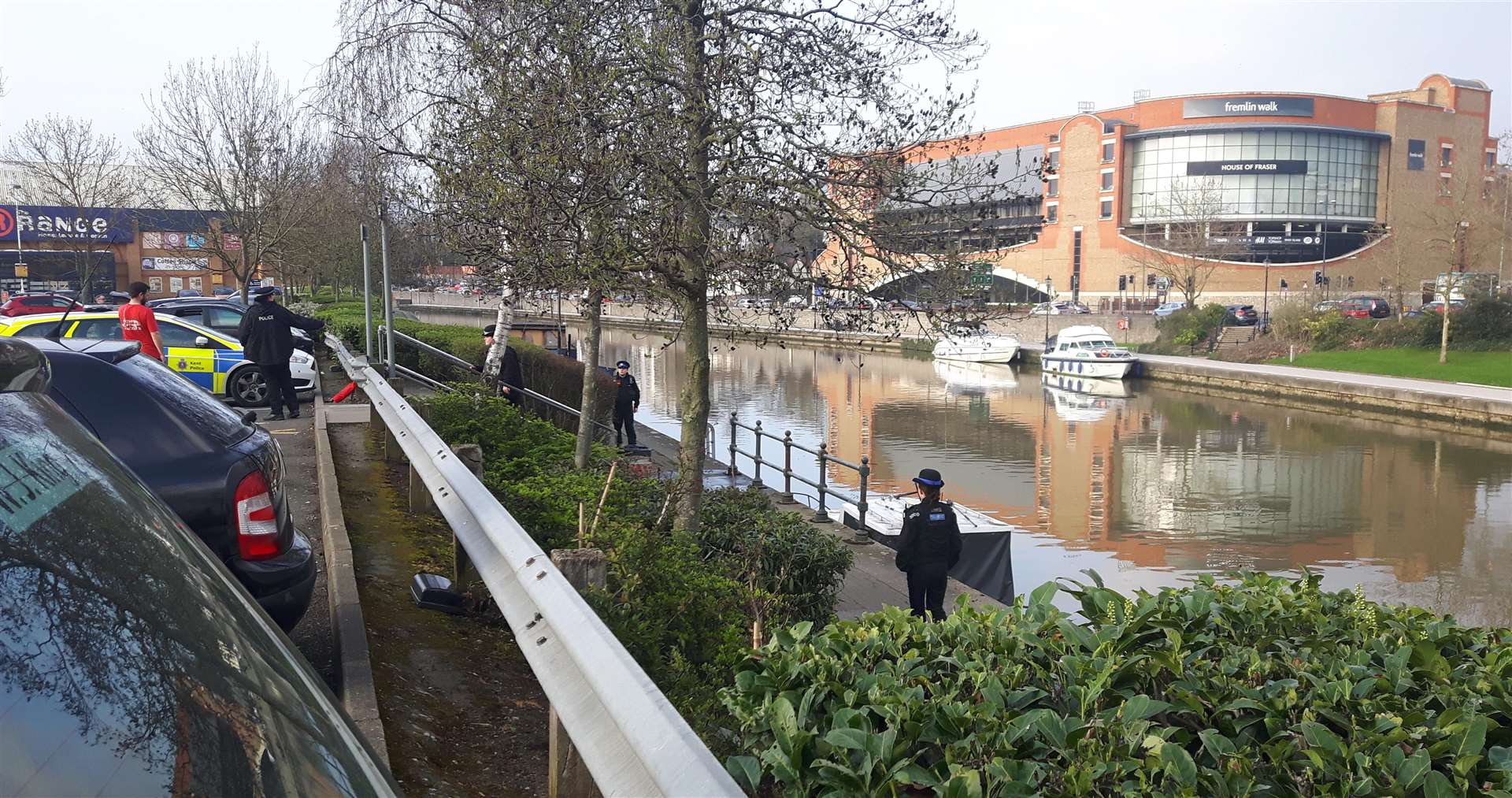 Police conducting their enquiries