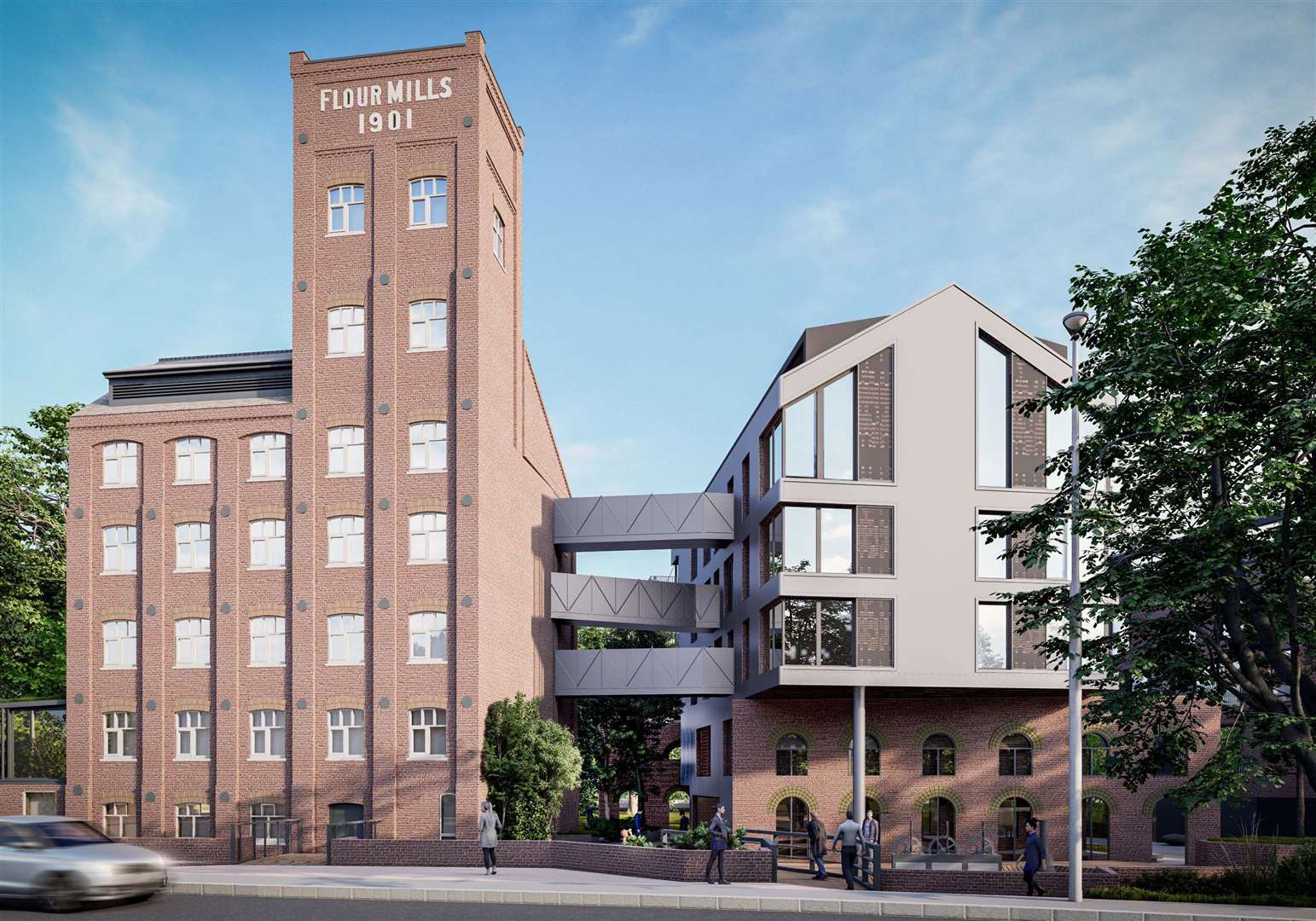 How the East Hill mill redevelopment could look. Picture: Hollaway