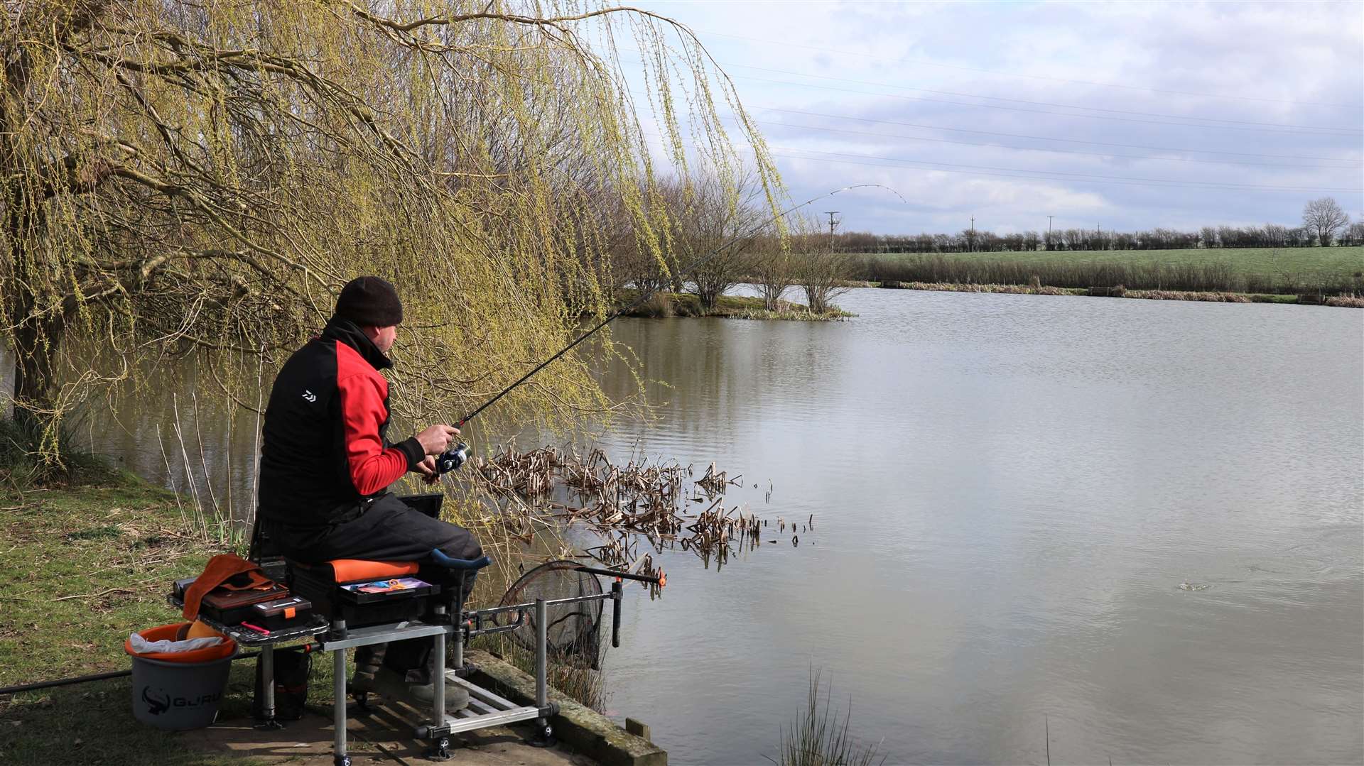 Fishing in lakes is okay but it's the close-season for river angling