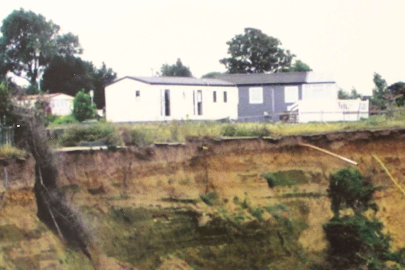 Landslips put homes in danger