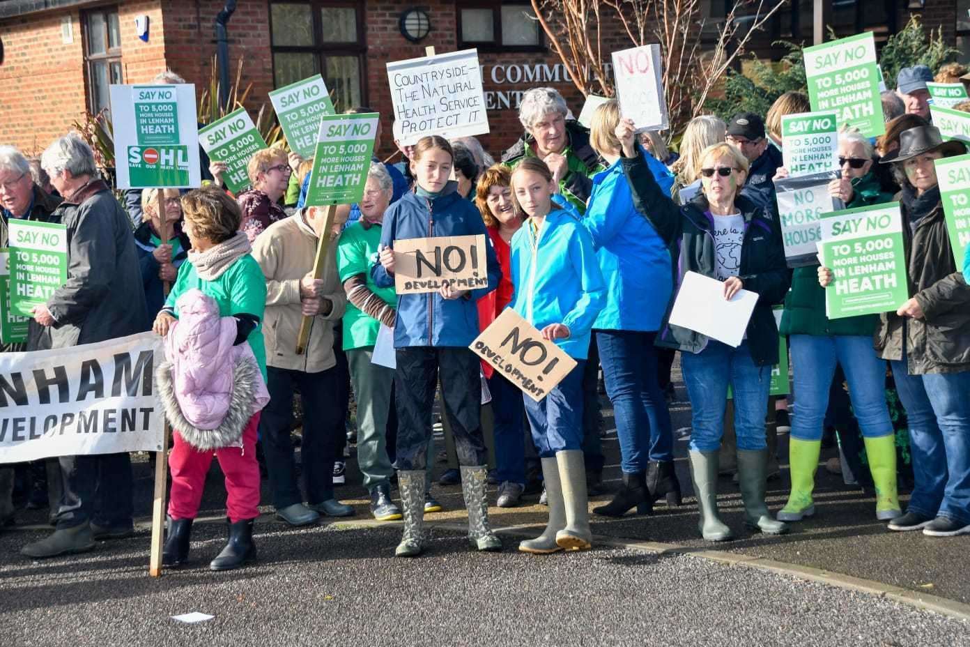 Save Our Heathlands day of protest at Lenham