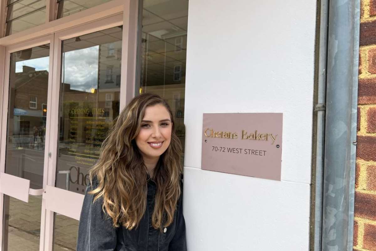 Cheran Friedman outside Cheran's Bakery in Sittingbourne. Picture: Megan Carr