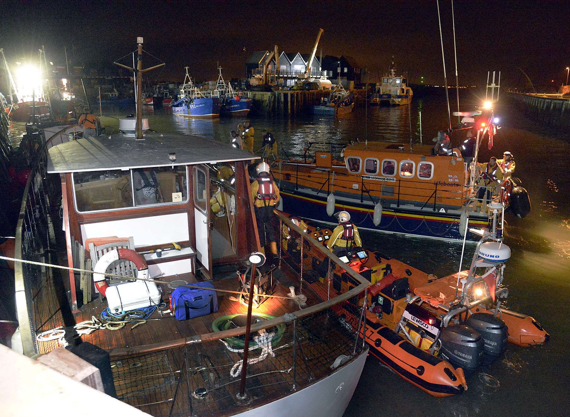 The rescue took place just off Reculver