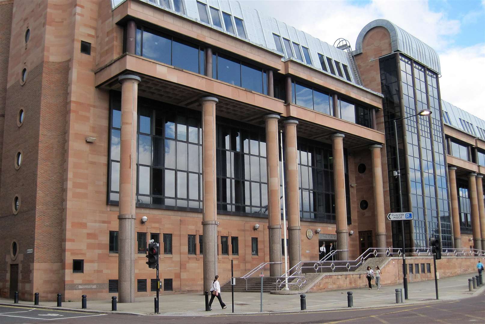 The trial was being held at Newcastle Crown Court (Hugh Macknight/PA)