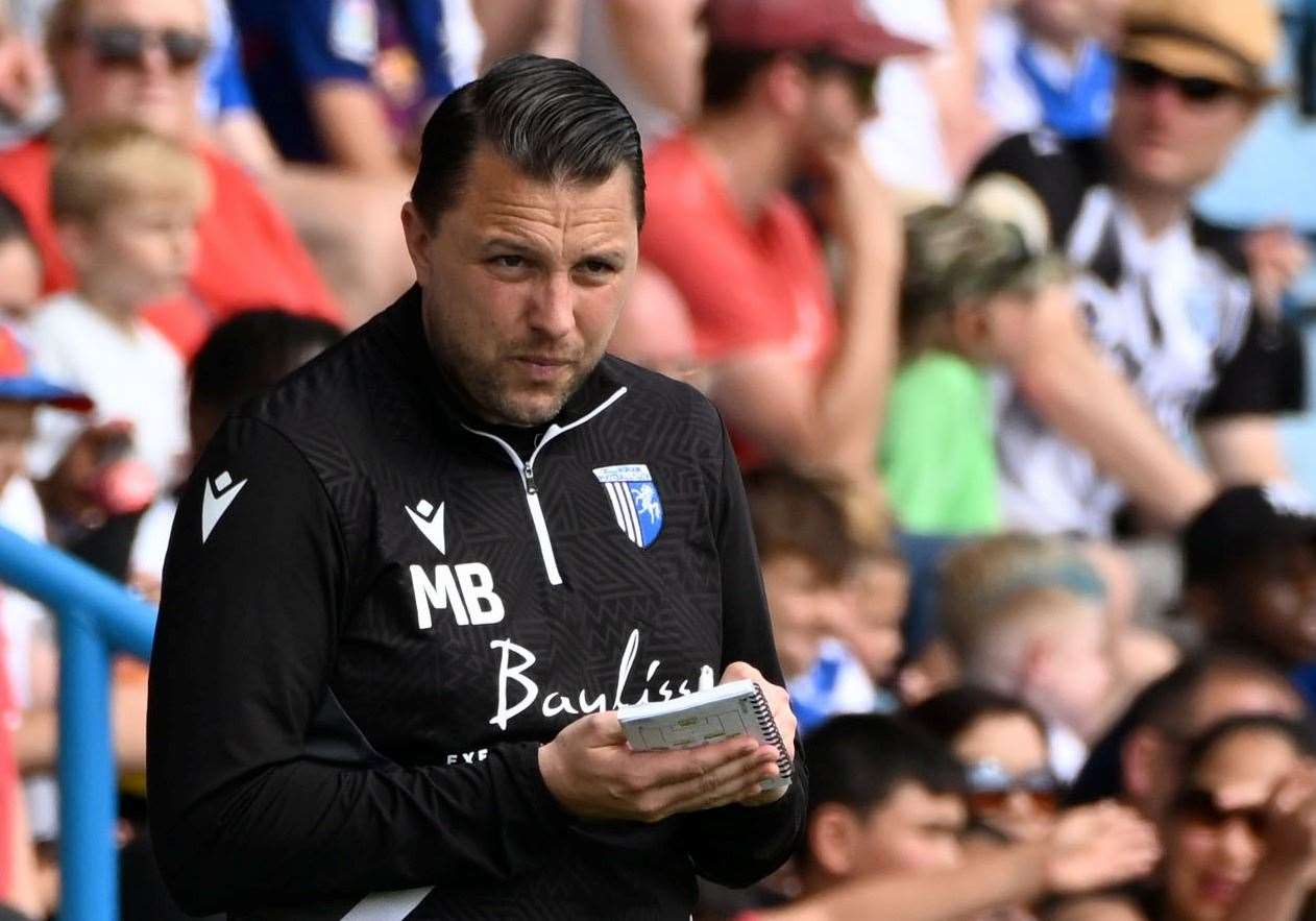 Gillingham manager Mark Bonner is glad to have a game-free week ahead Picture: Picture: Barry Goodwin