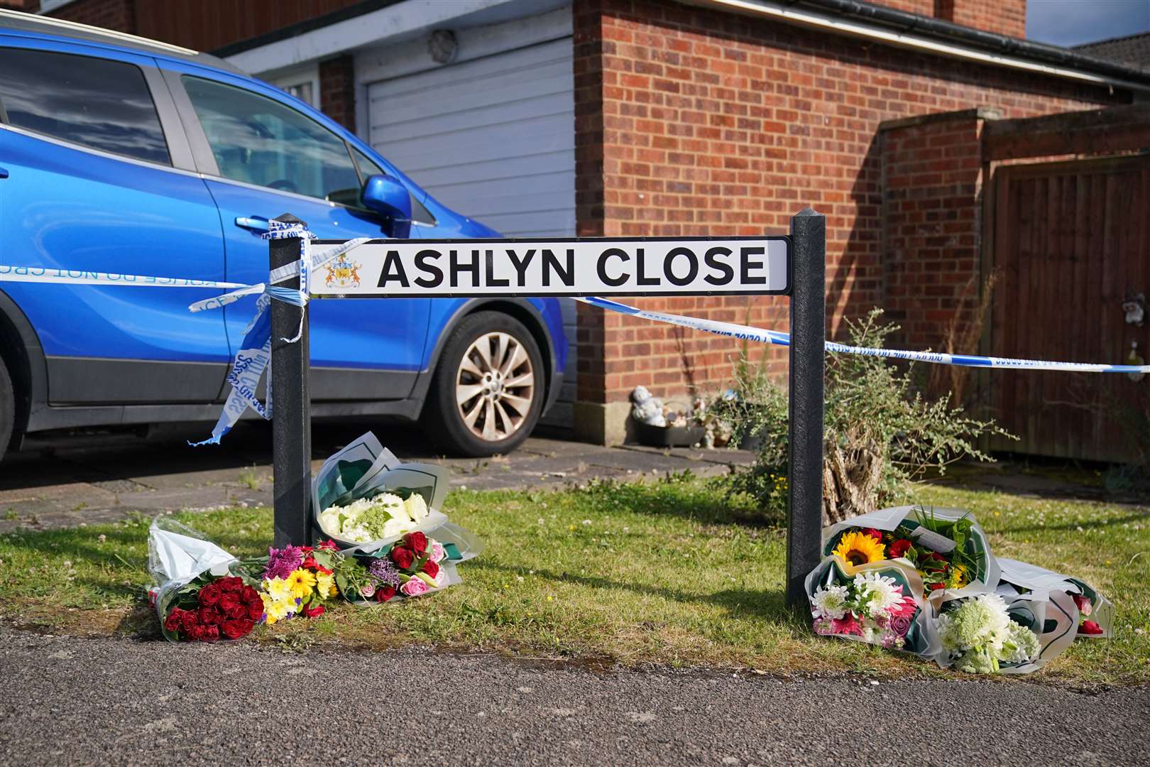 Three people were found fatally injured at a house in Ashlyn Close, Bushey, on July 9 (Jonathan Brady/PA)