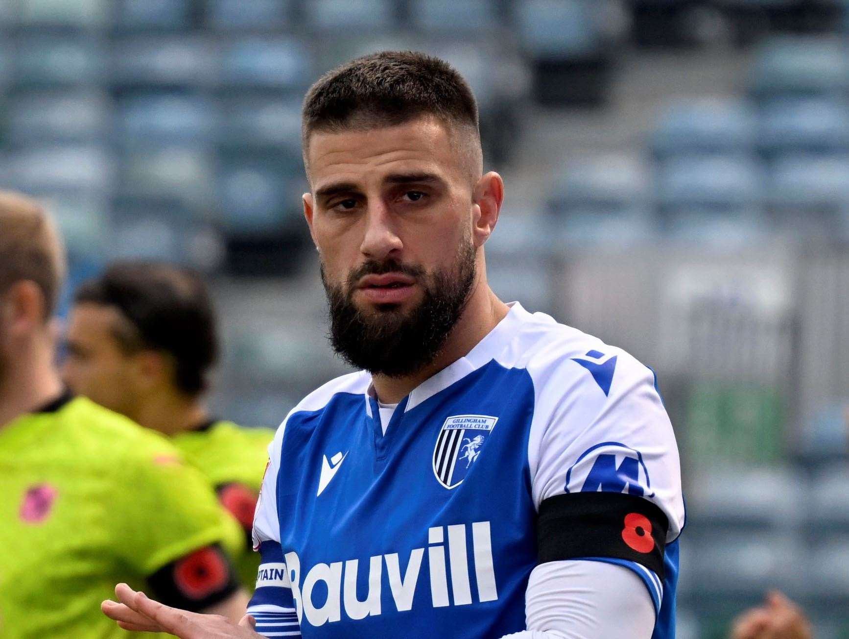 Gillingham captain Max Ehmer. Picture: Barry Goodwin