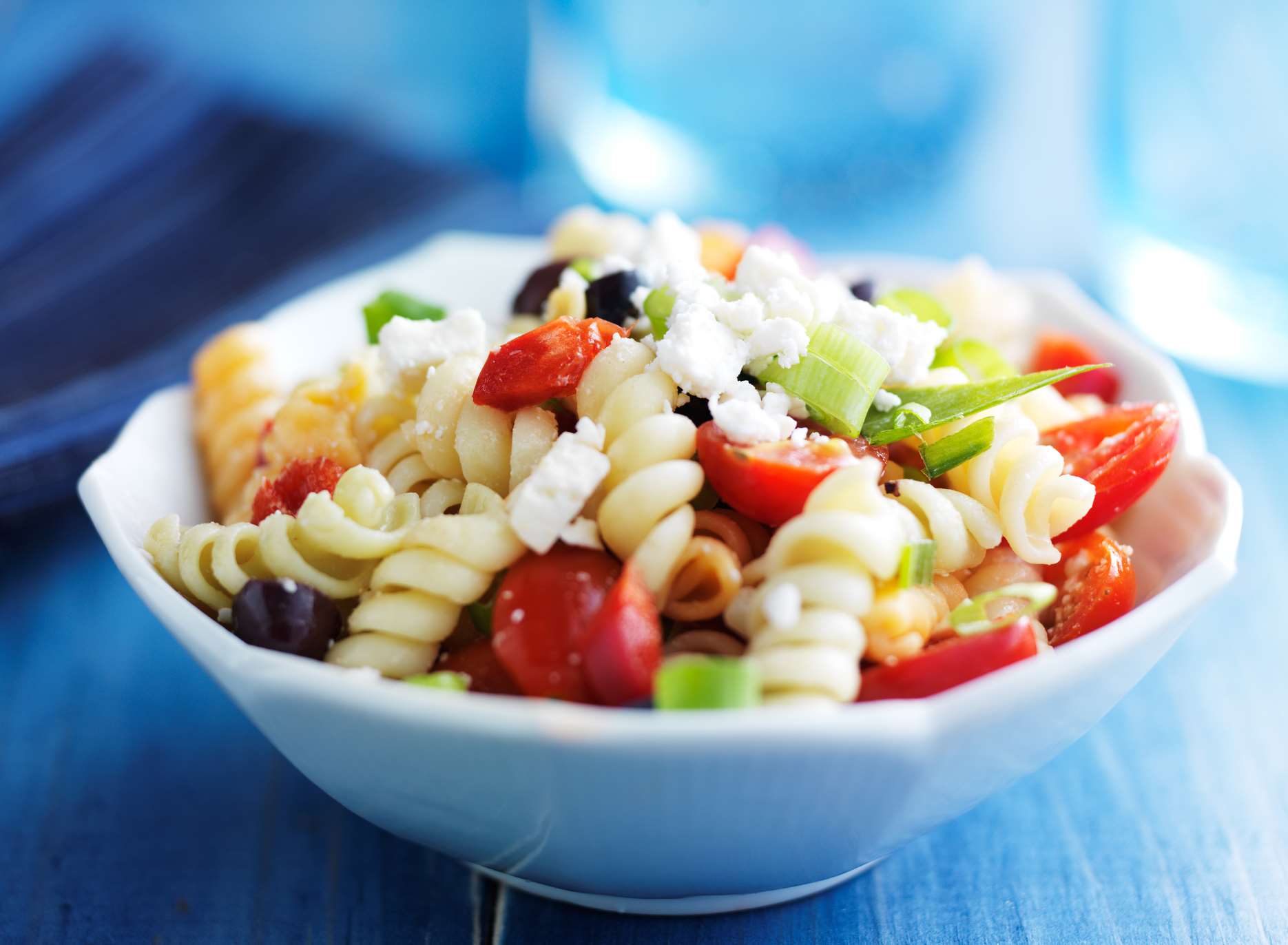 Pasta salad. Stock image.