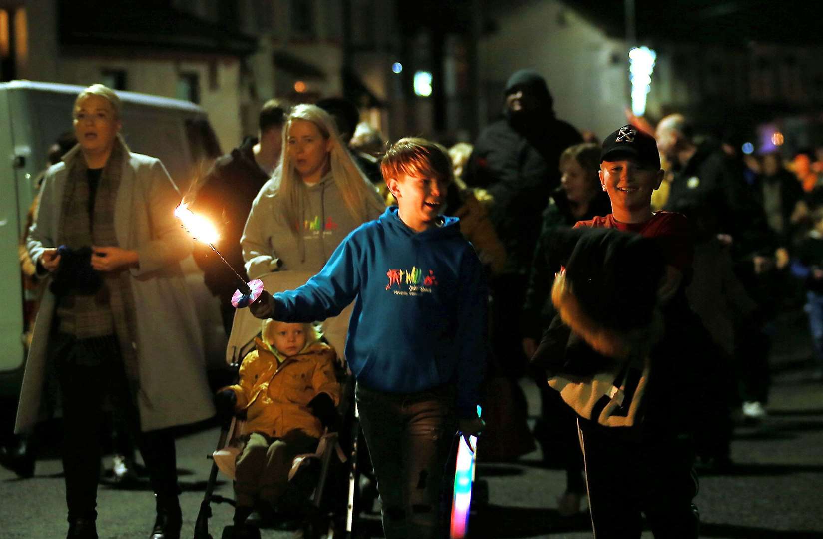 Thousands of families descended on Queenborough on Sunday for the town's annual lantern parade. Picture: Phil Lee