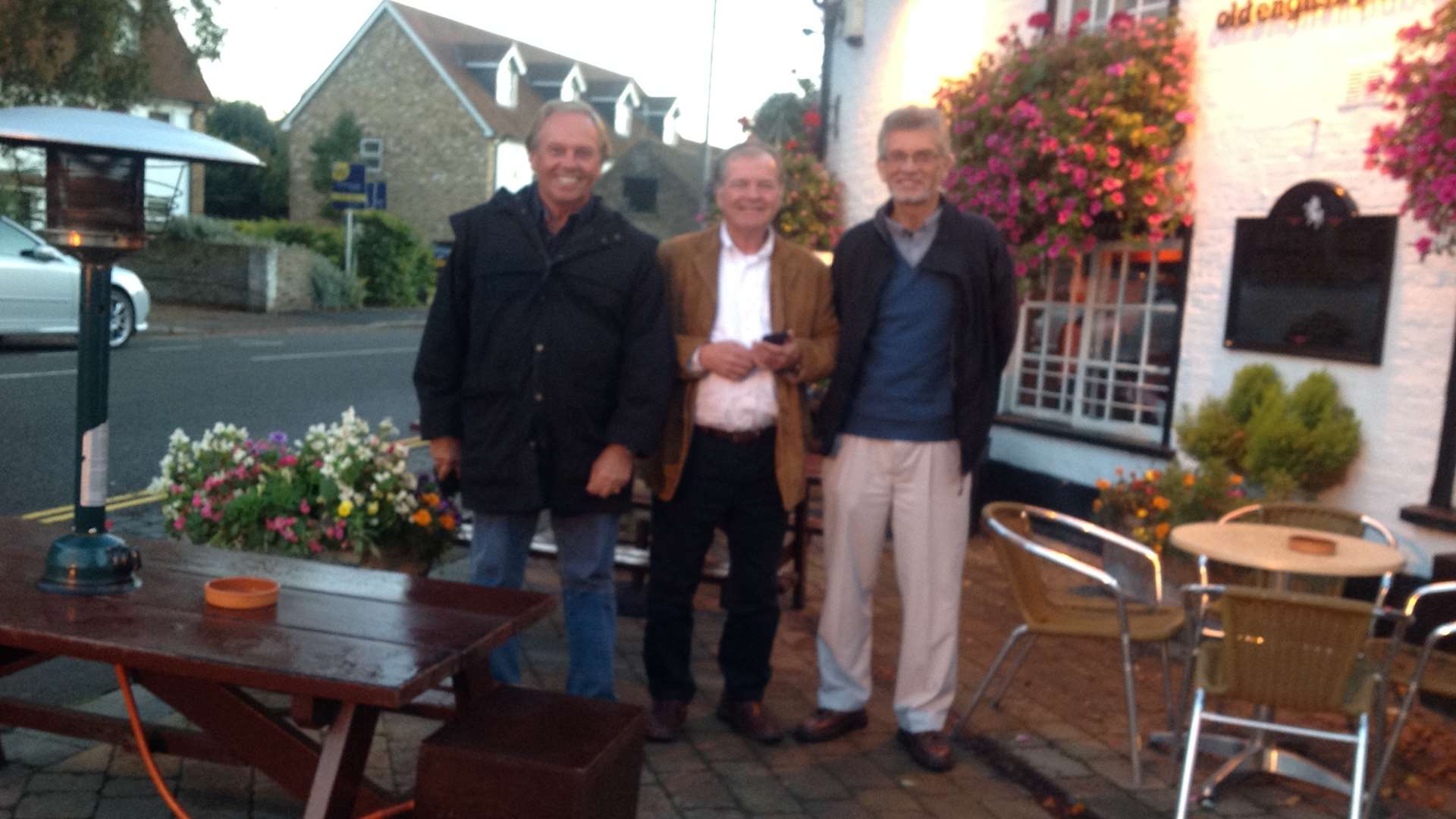 The Breakaways today. Left to right: Clive Davies, drums; Bob Ellis, bass; Chris Easdown, vocals