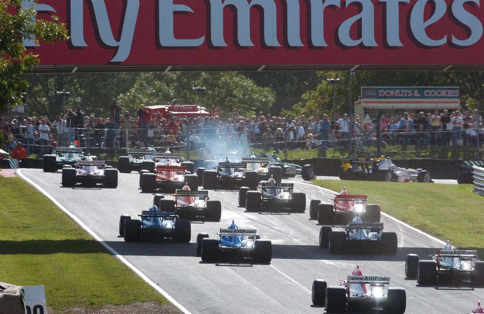 Sky Sports screened live coverage of the much-hyped series, with Georgie Thompson presenting the show and touring car star Andy Priaulx providing analysis on the opening weekend in 2005. Picture: Barry Goodwin