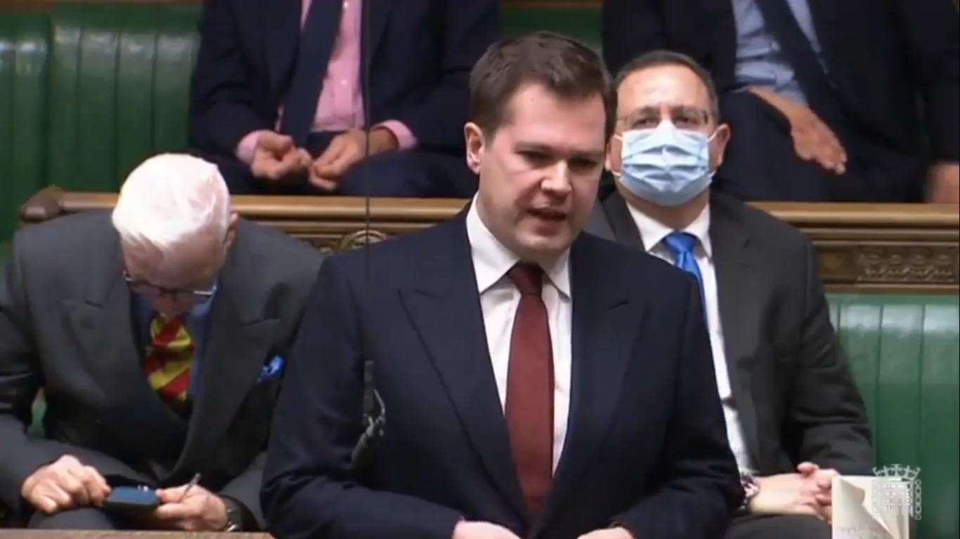 Robert Jenrick speaking in Parliament