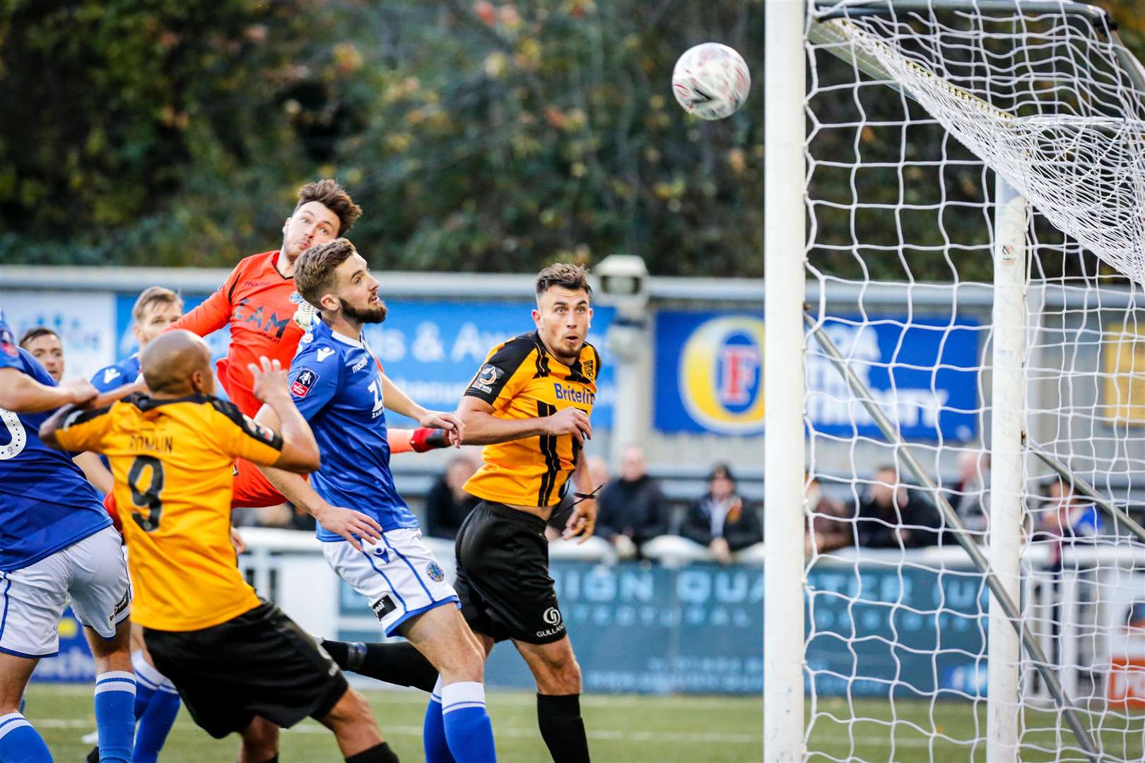 Jack Powell's free-kick hits the back of the net Picture: Matthew Walker