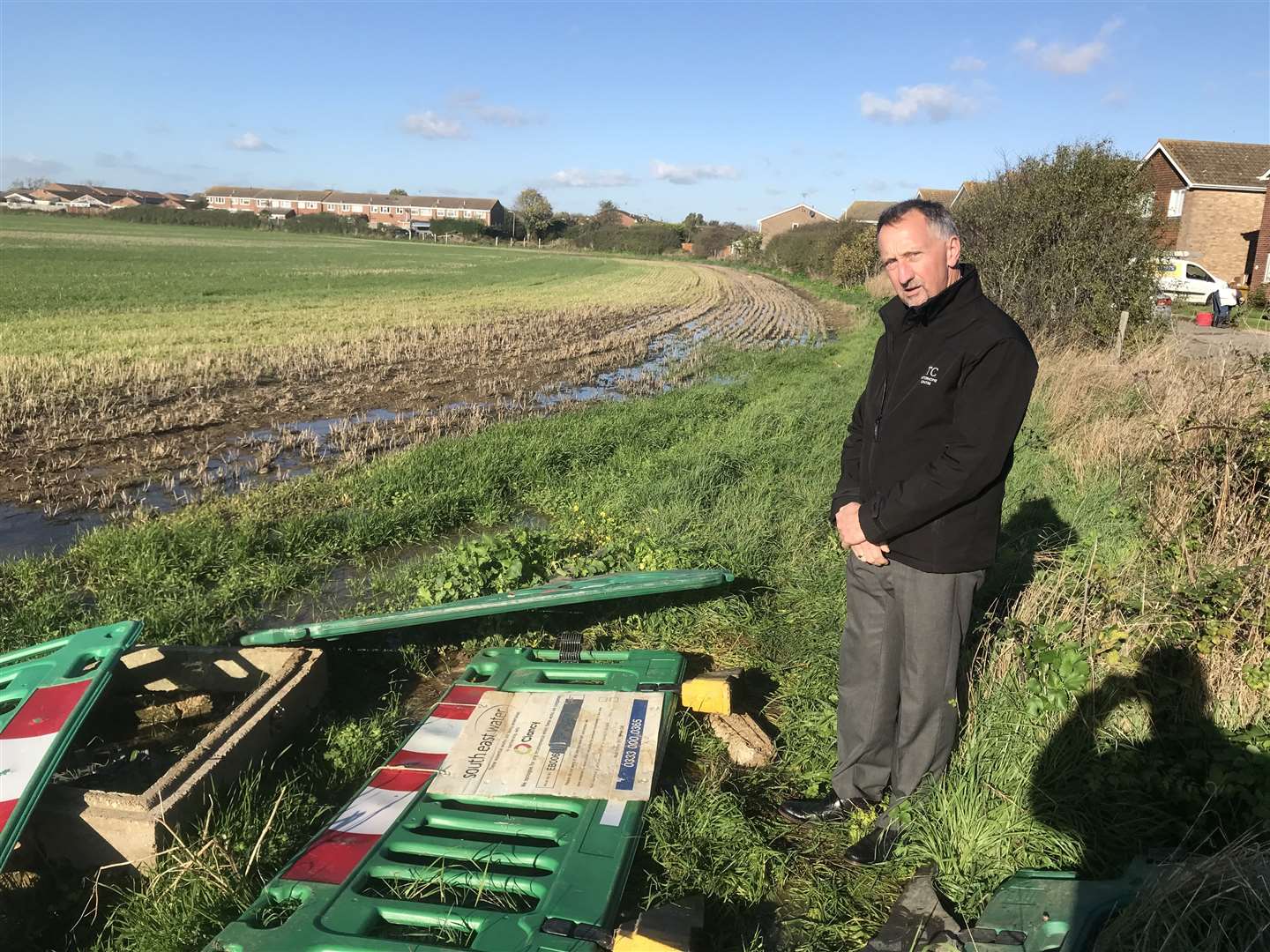 Shane Catterick has been left frustrated by the water company, accusing it of having double standards