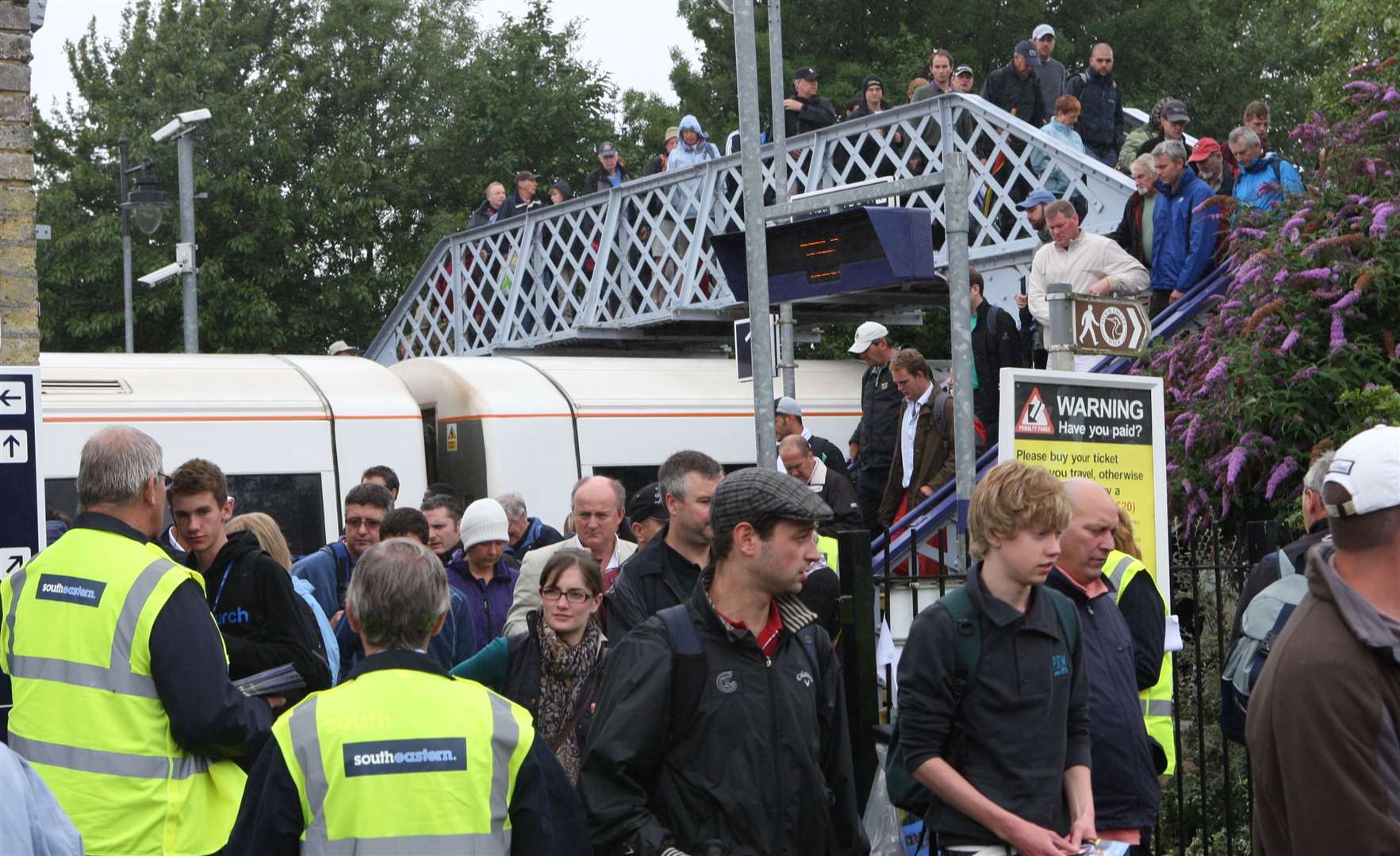 A new entrance at Sandwich railway station will speed up the time it takes to get to the golf course Picture: Terry Scott