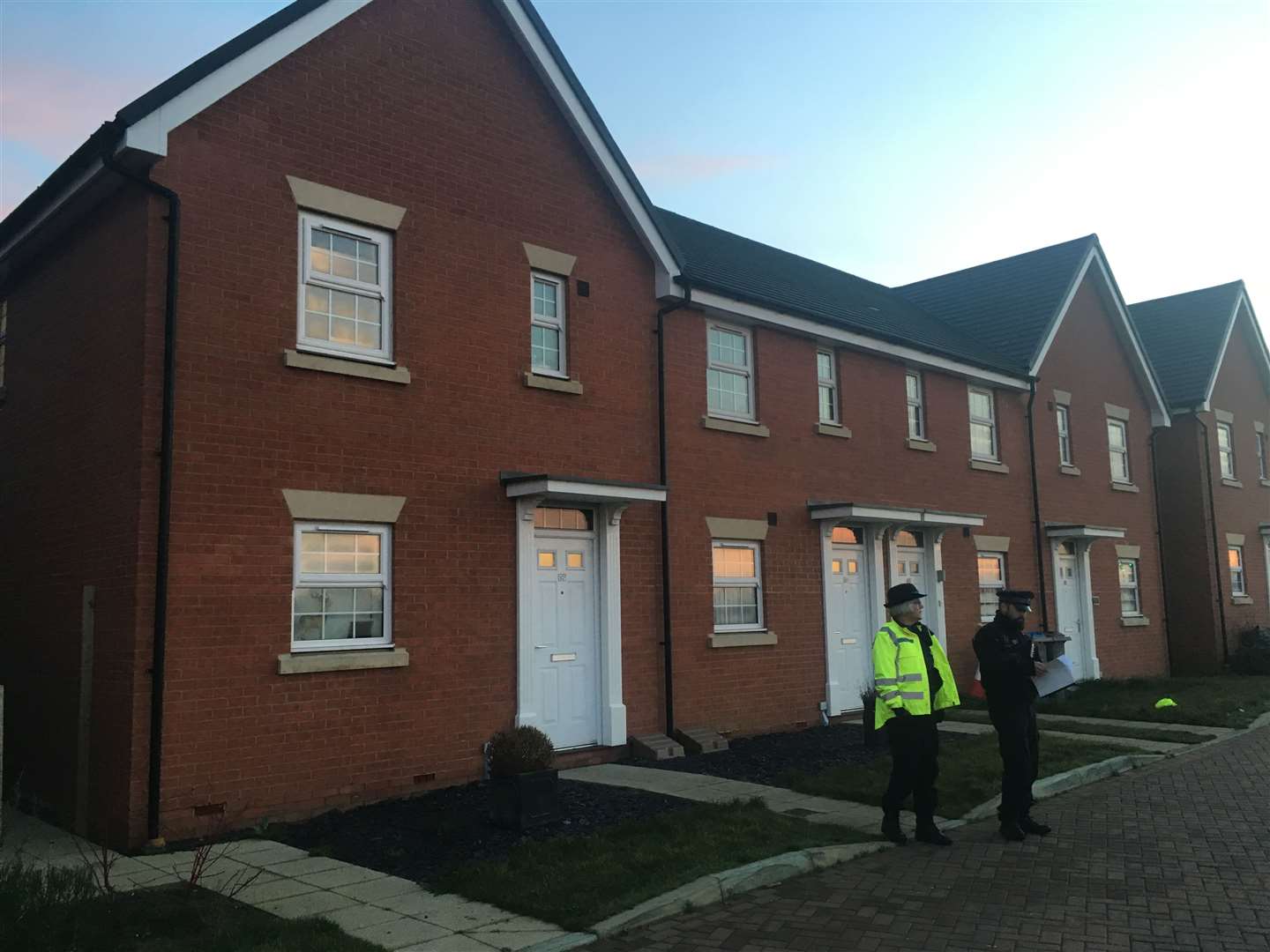 Police outside the house in Castle Drive, Westwood (6229265)