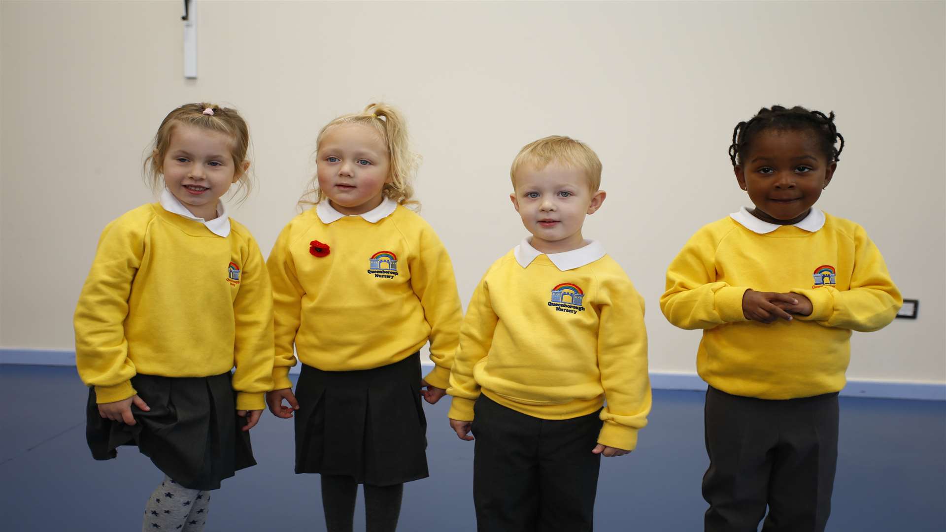 Layla, Skye, George and Chidubem from Queenborough Nursery