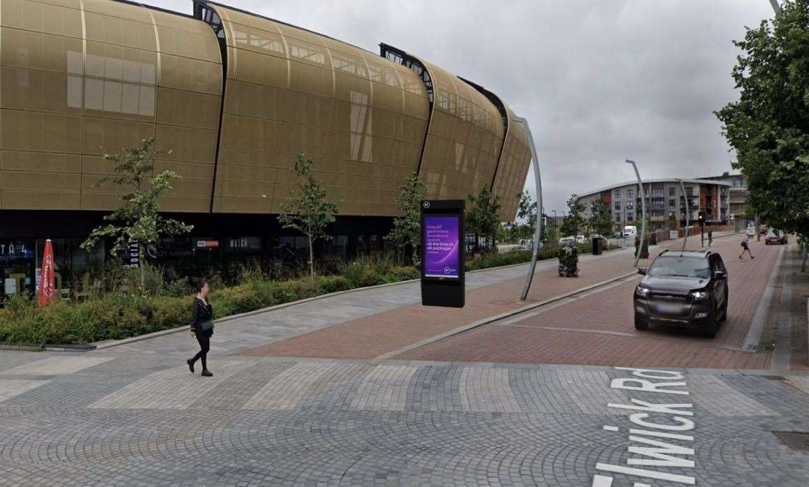 Objectors feel the illuminated screen in Elwick Road's 'Shared Space' scheme could distract drivers